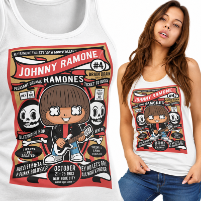 TANK TOP DAMSKI HORROR UJOHNNY RAMONE